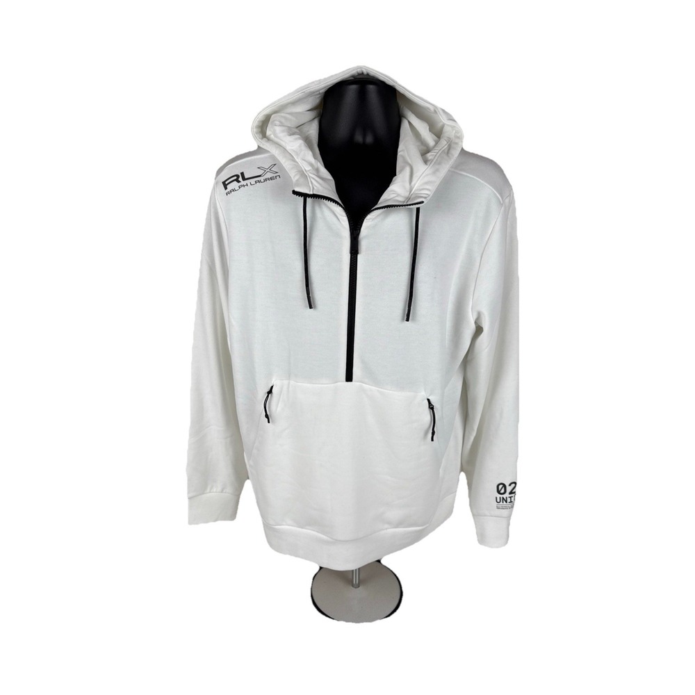 RLX Ralph Lauren Military US Army 02 Unit Pullover Hoodie White Men's Medium New